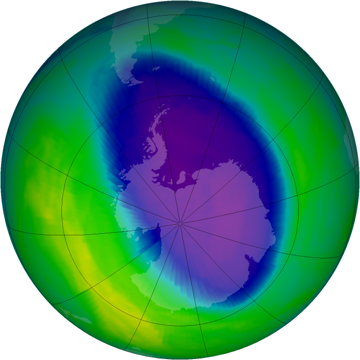 Ozone Map 1992-10-06